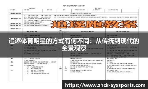 追逐体育明星的方式有何不同：从传统到现代的全景观察